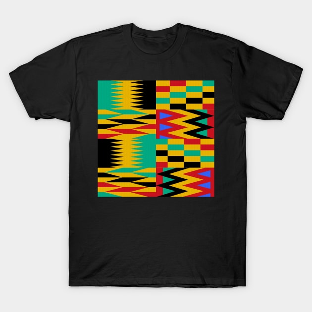 Kente Patterns T-Shirt by implexity